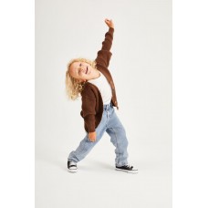 unisex kahverengi örgü hırka